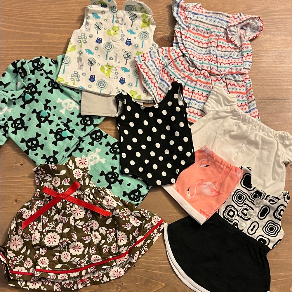 Lot of Handmade Doll Clothes - Fit 18” Doll